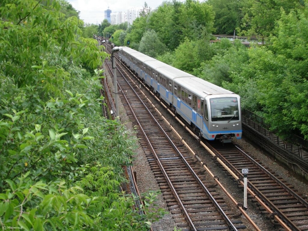 Open section of Filevskaya line