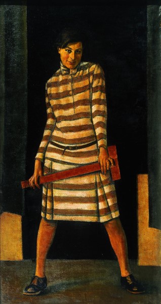 Н. Загреков. Девушка с рейсшиной. Берлин, 1929
