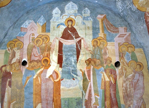 Fresco of icon-painter Dionysius Intercession of the Blessed Virgin//rossiyanavsegda.ru//wikimedia.org