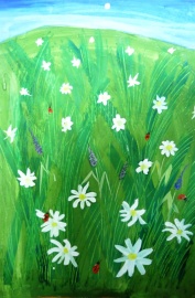 Ромашковый луг 
Тамазова Полина, 9 лет, Россия