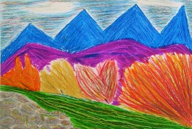 Природный пейзаж 
Маринова Ивона, 13 лет, Болгария