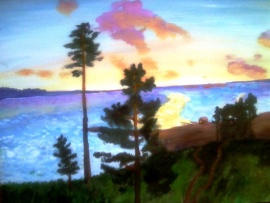 На закате 
Волкова Софья, 12 лет, Россия