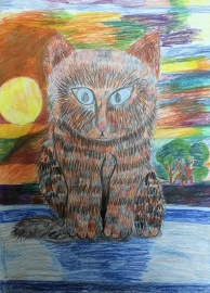 Села кошка на окошко
Баранова Алёна, 10 лет, Россия