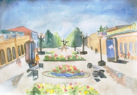 На Арбате 
Жук Настя, 13 лет, Россия