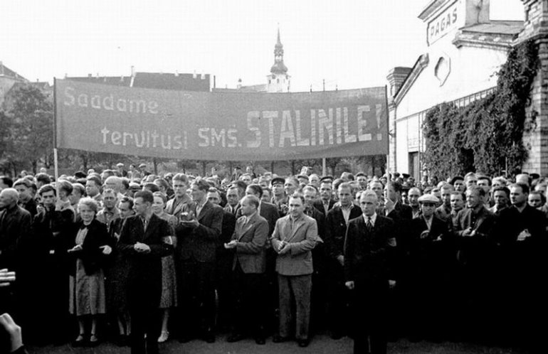 Митинг в Эстонии. Фото: ok.ru