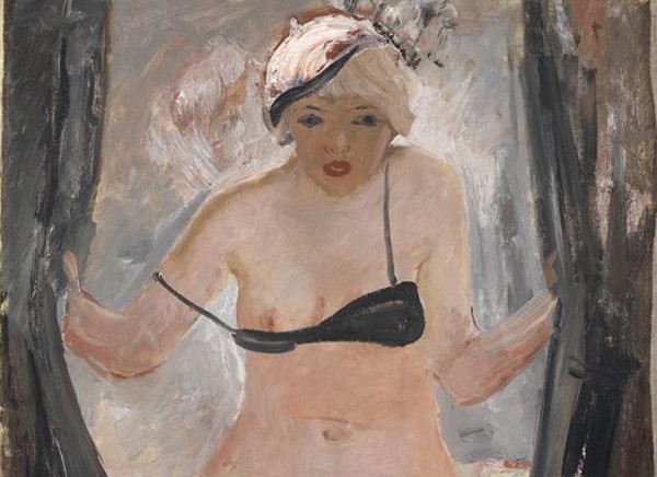 Aleksandr Deineka, Behind the Curtain, 1933