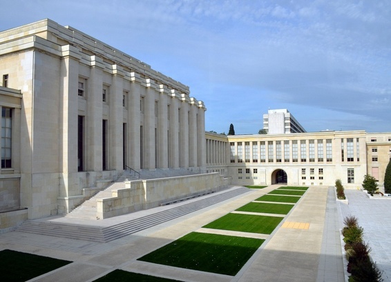 Дворец Наций в Женеве. Фото: Vassil / ru.wikipedia.org (CC0)###https://ru.wikipedia.org/wiki/Отделение_ООН_в_Женеве#/media/Файл:Palace_of_Nations_Geneva_20102014_02.jpg