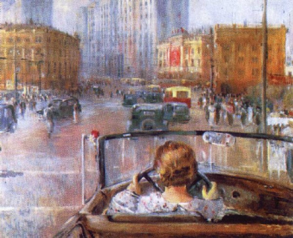 Yuri Pimenov, New Moscow, 1937 