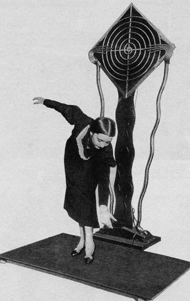 Clara Rockmore dances on a terpsitone, New York, 1932