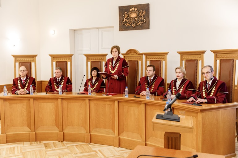 Заседание Конституционного суда Латвии. Фото: официальная страница КС Латвии