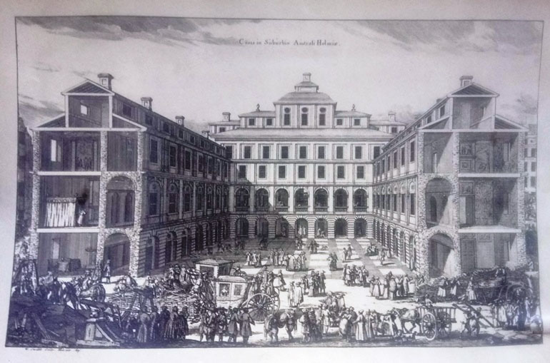 Первая русская церковь в Стокгольме, гравюра